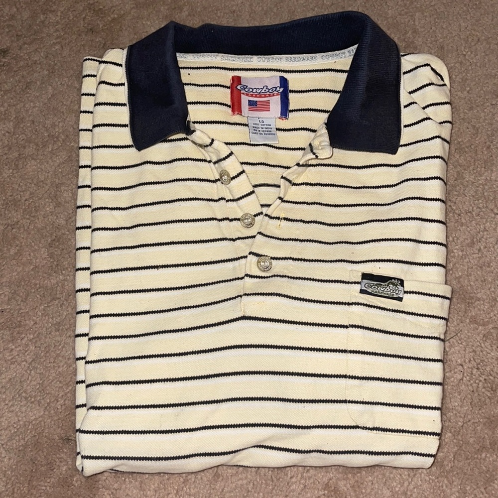 Cowboy Hardware Polo, Vintage, Size: Large